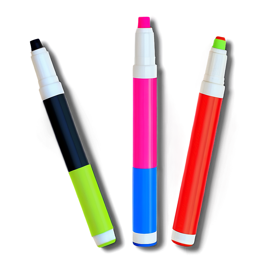 Neon Markers Set Png Kps73 PNG