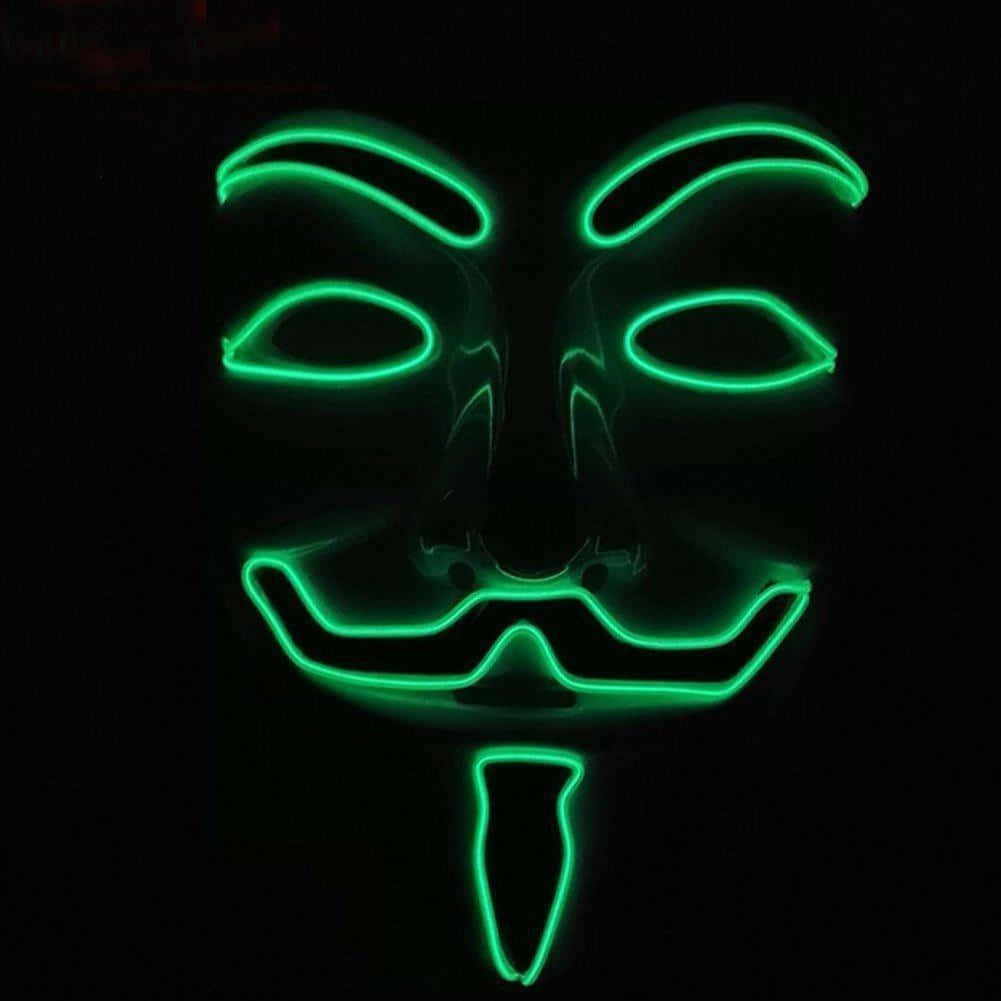 Neon Mask Wallpaper