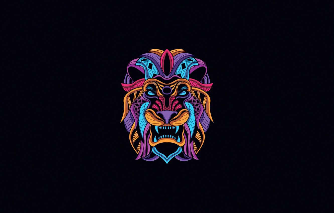 Neon Mask Wallpaper