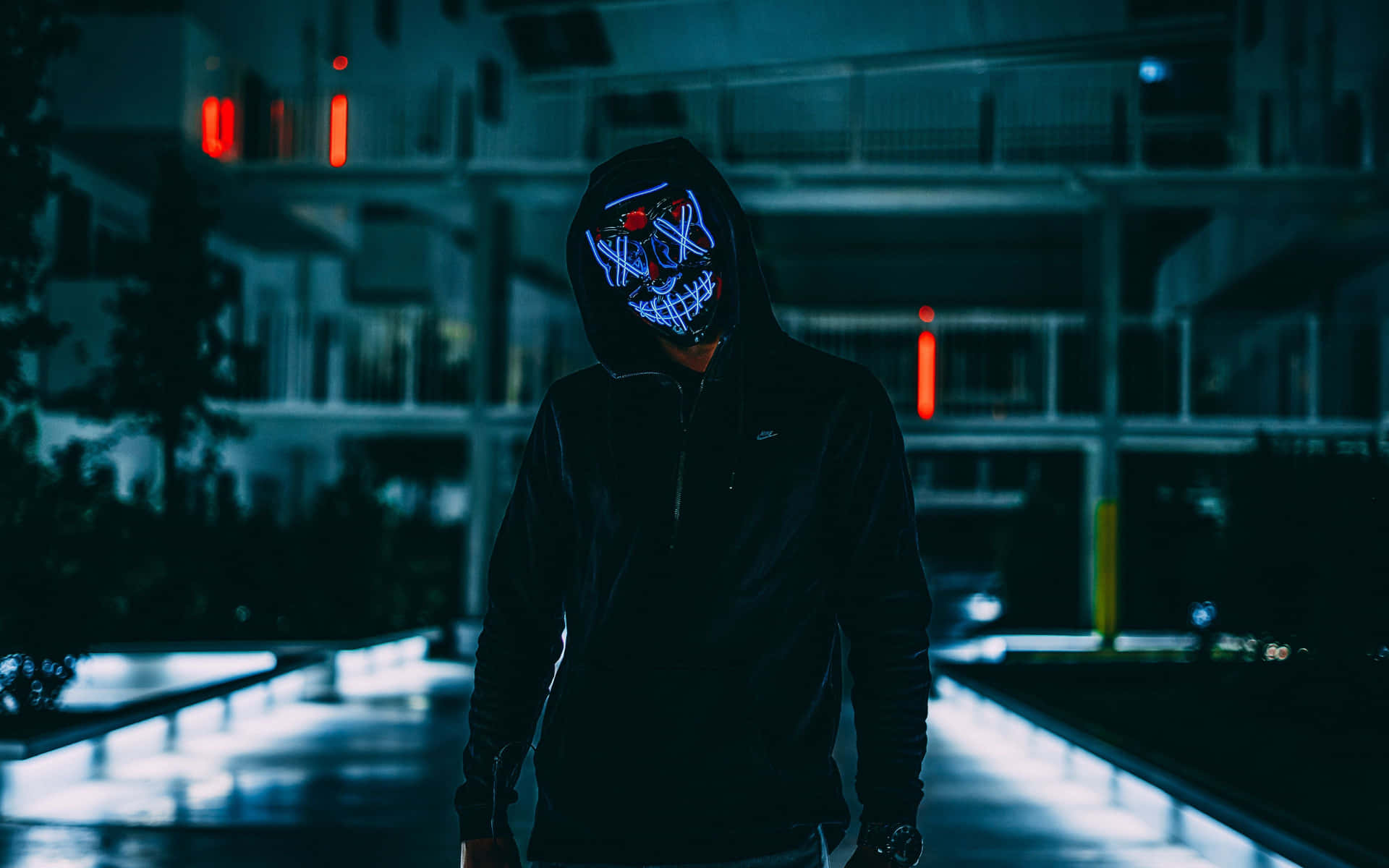 Look beautiful and stand out with Neon Mask! Wallpaper