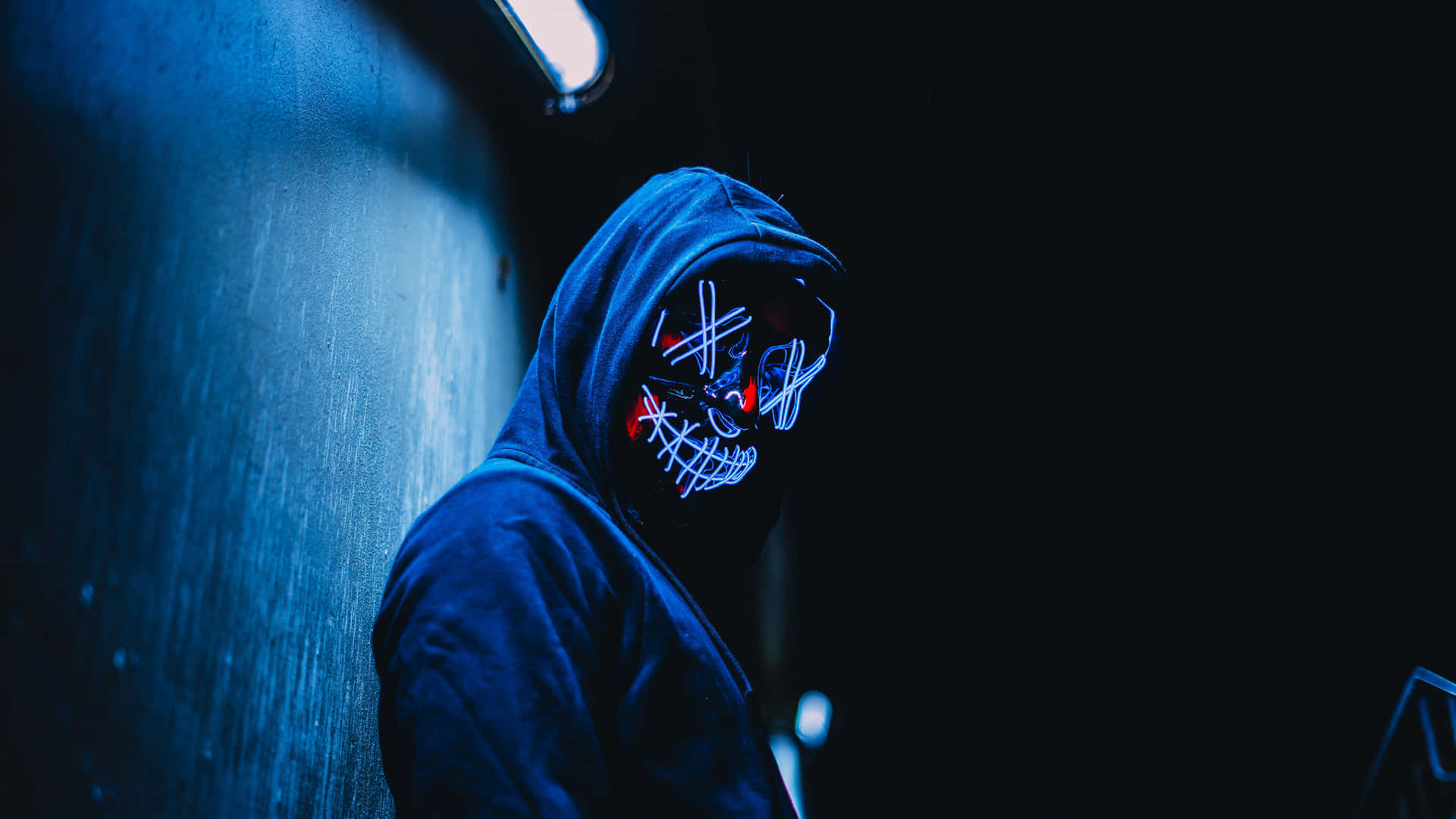 Neon Mask Wallpaper