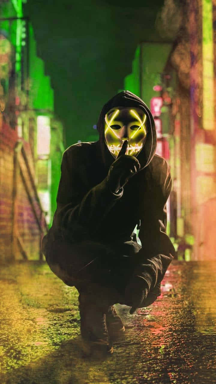 Neon Mask Boy Sitting On Top 4k, HD Artist, 4k Wallpapers, Images,  Backgrounds, Photos and Pictures