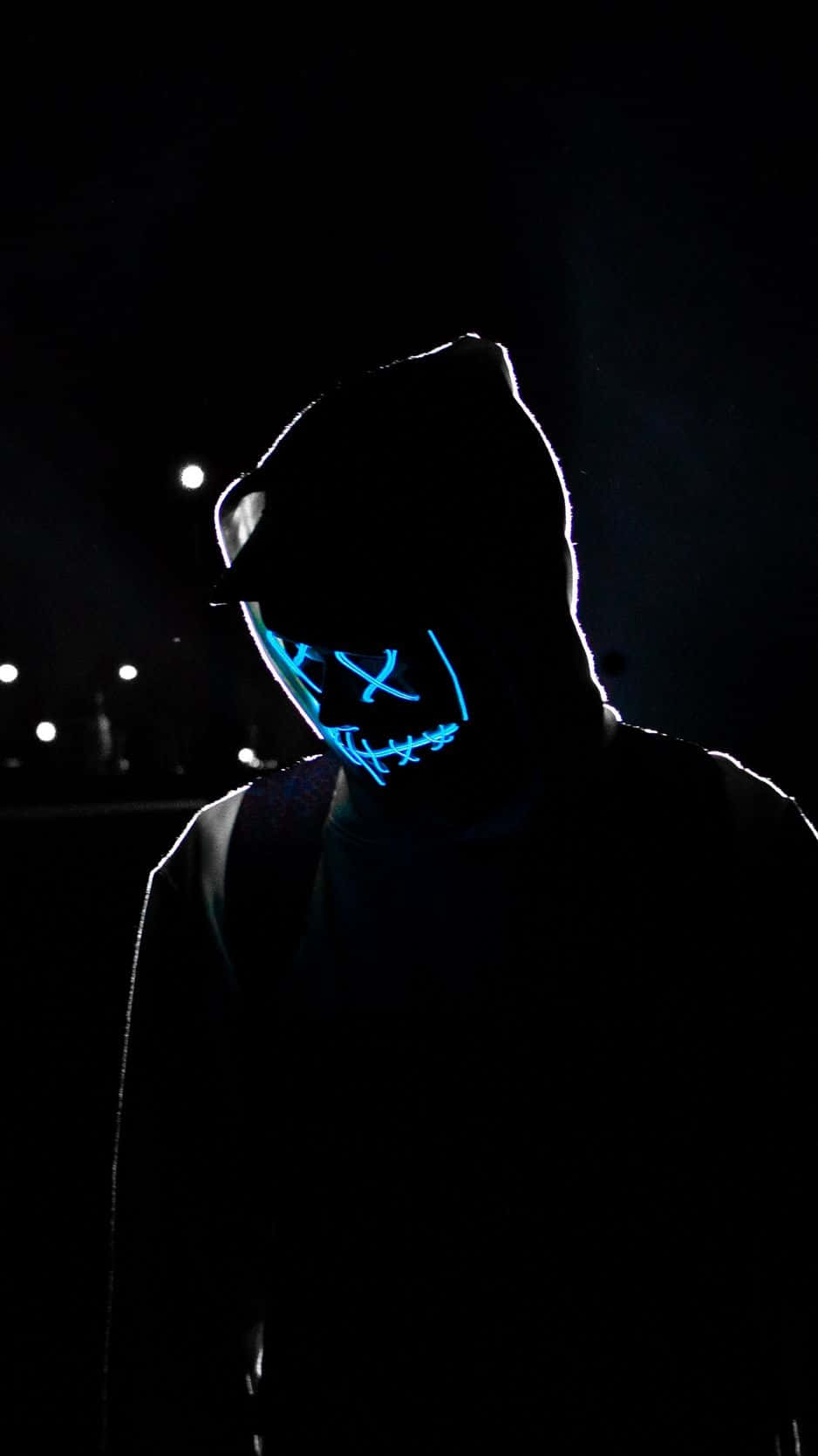 Neon Mask Wallpaper