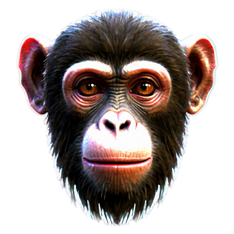 Neon Monkey Face Sign Png Mfp PNG