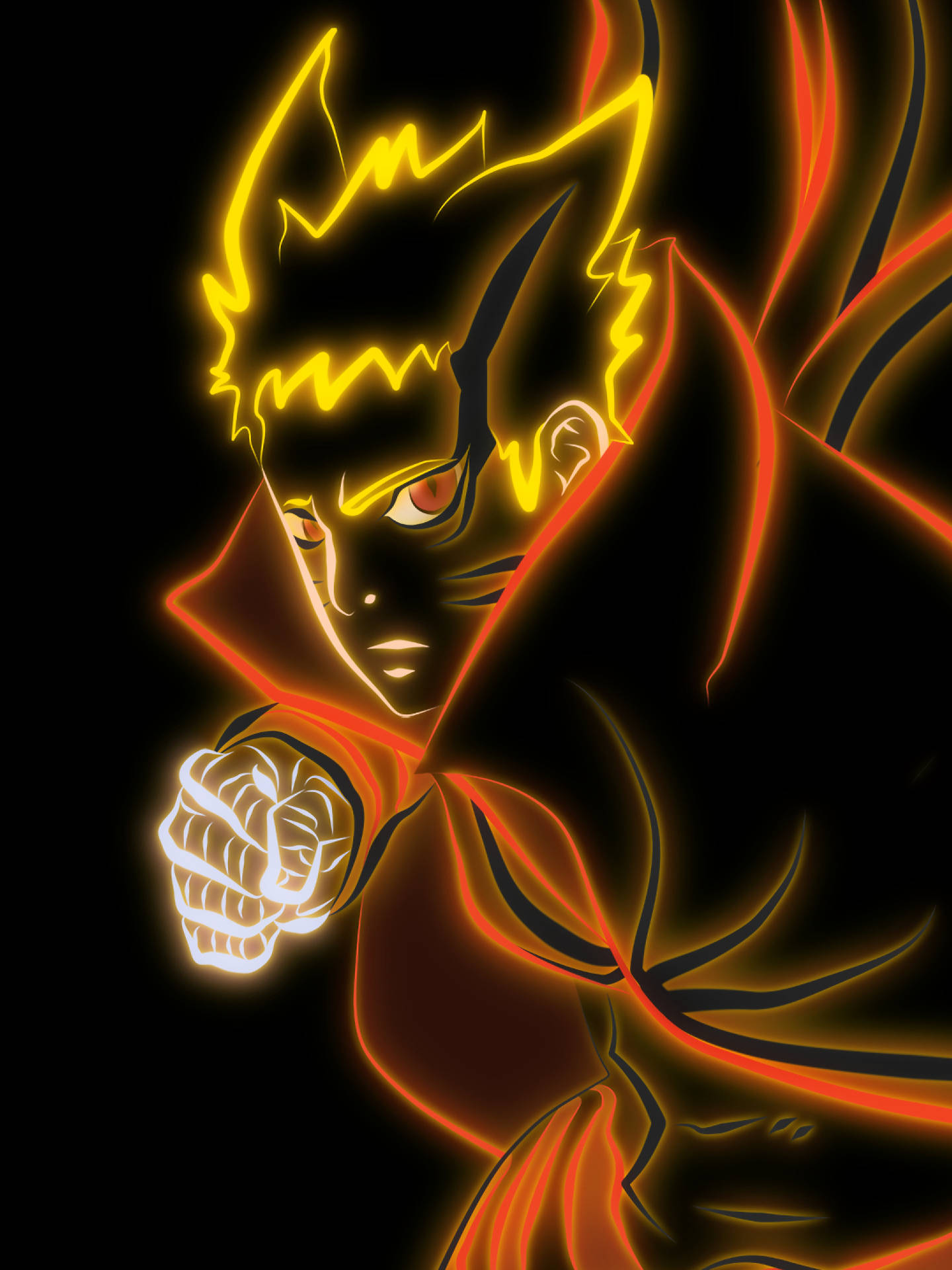 Neon Naruto Baryon Mode Wallpaper