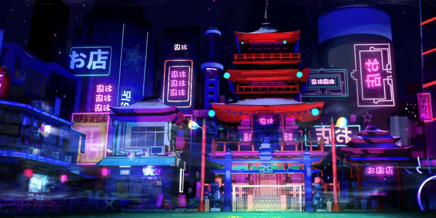 Neon Nightlife Cityscape Wallpaper