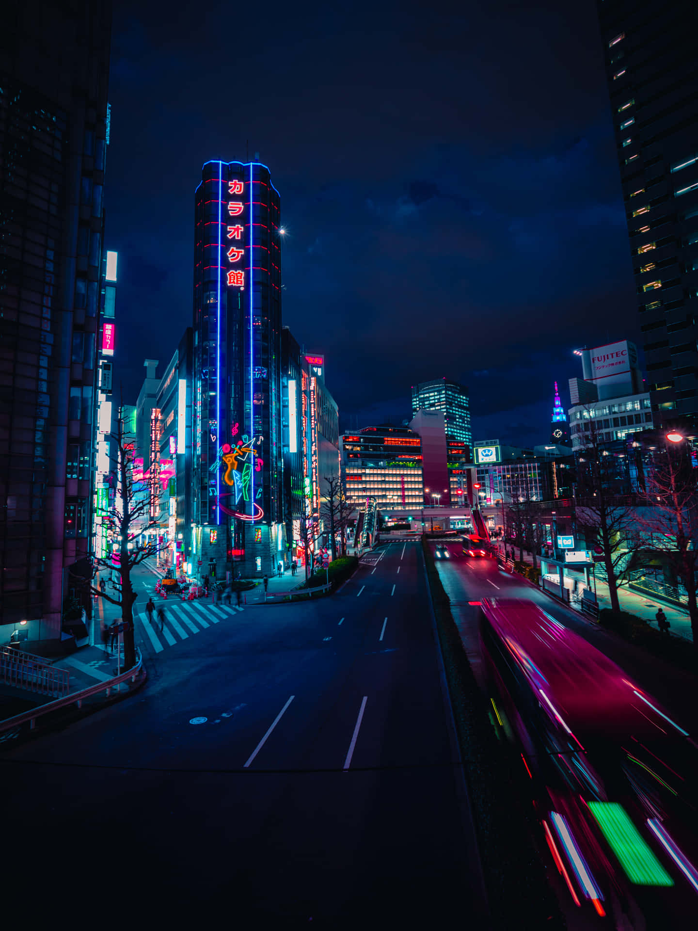 Neon Nightlife Urban Cityscape4 K Wallpaper