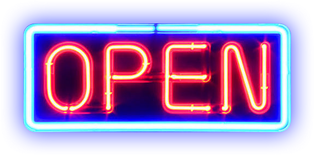Neon Open Sign PNG