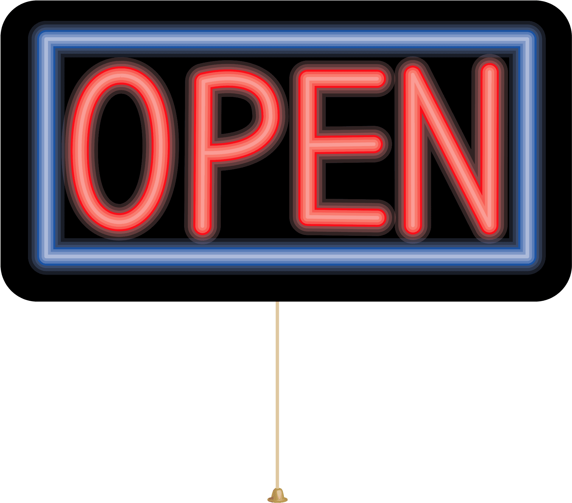 Neon Open Sign PNG