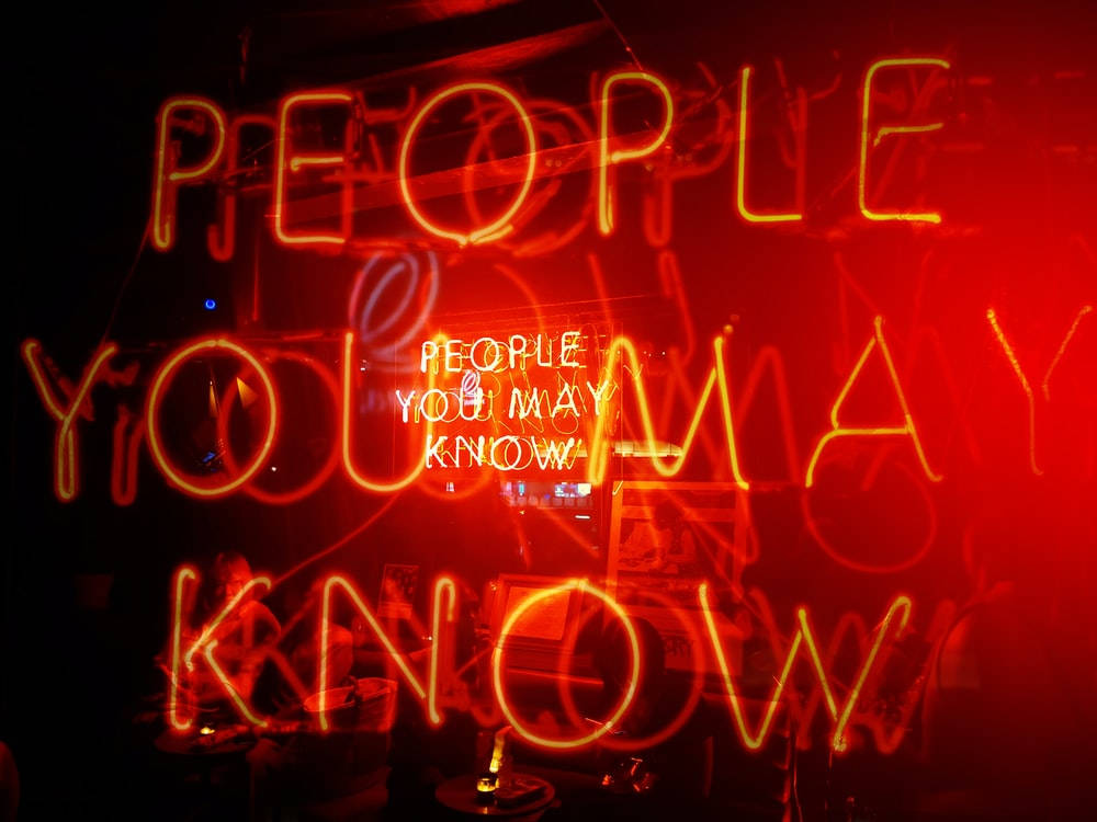 Neon Orange Aesthetic People You Know Wallpaper