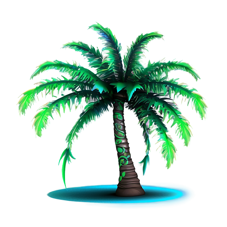 Neon Palm Tree Png 15 PNG