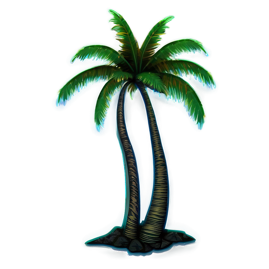 Neon Palm Tree Png Ate44 PNG