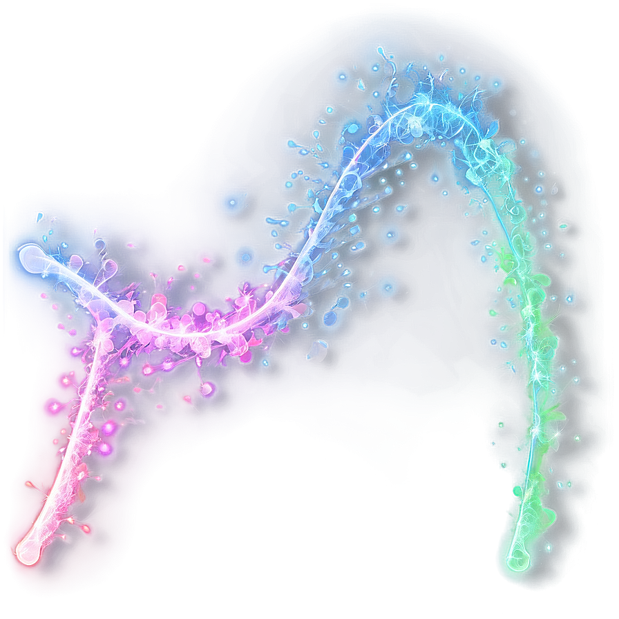 Neon Particle Flow Png 06262024 PNG