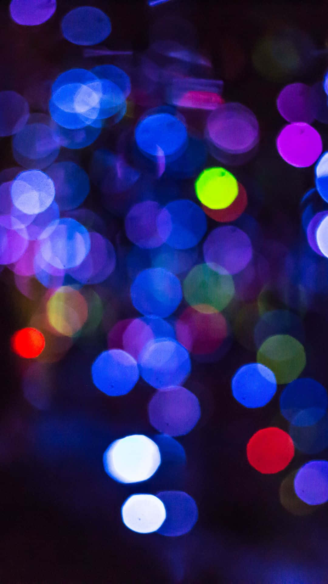 Neonfarbenbokeh Entspannte Nachtbild