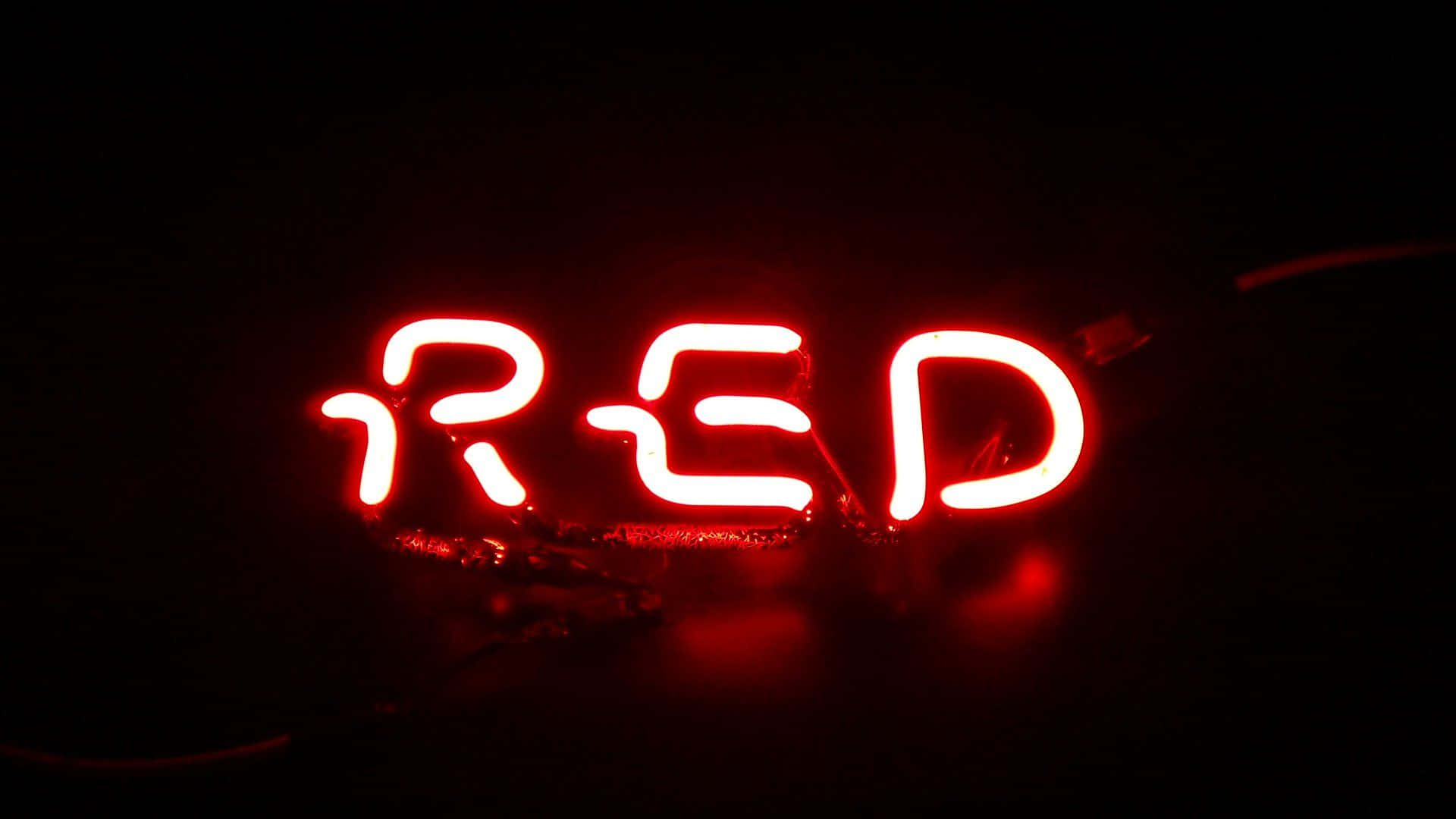 3dneon Röd Led Ljusskylt Bild