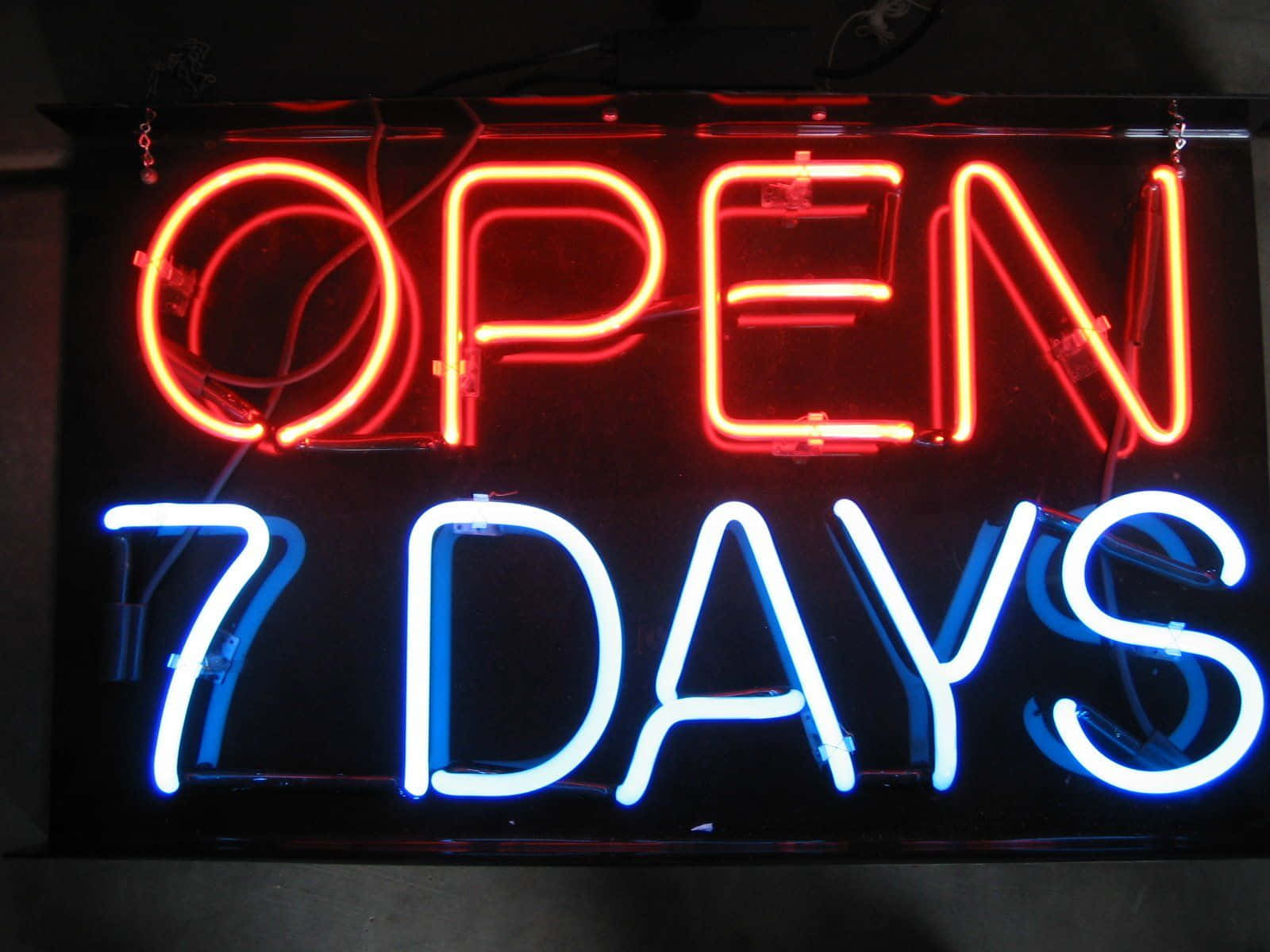 Neon 3D LED Open Sign Picture