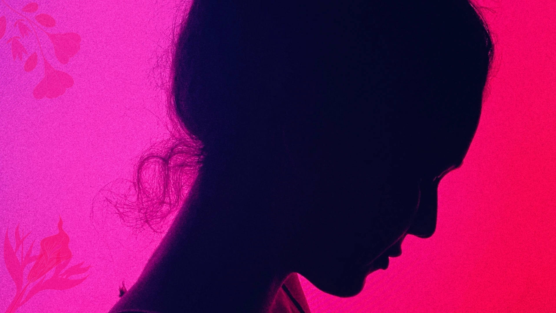 Neon Pink Aesthetic Femme Side Profile