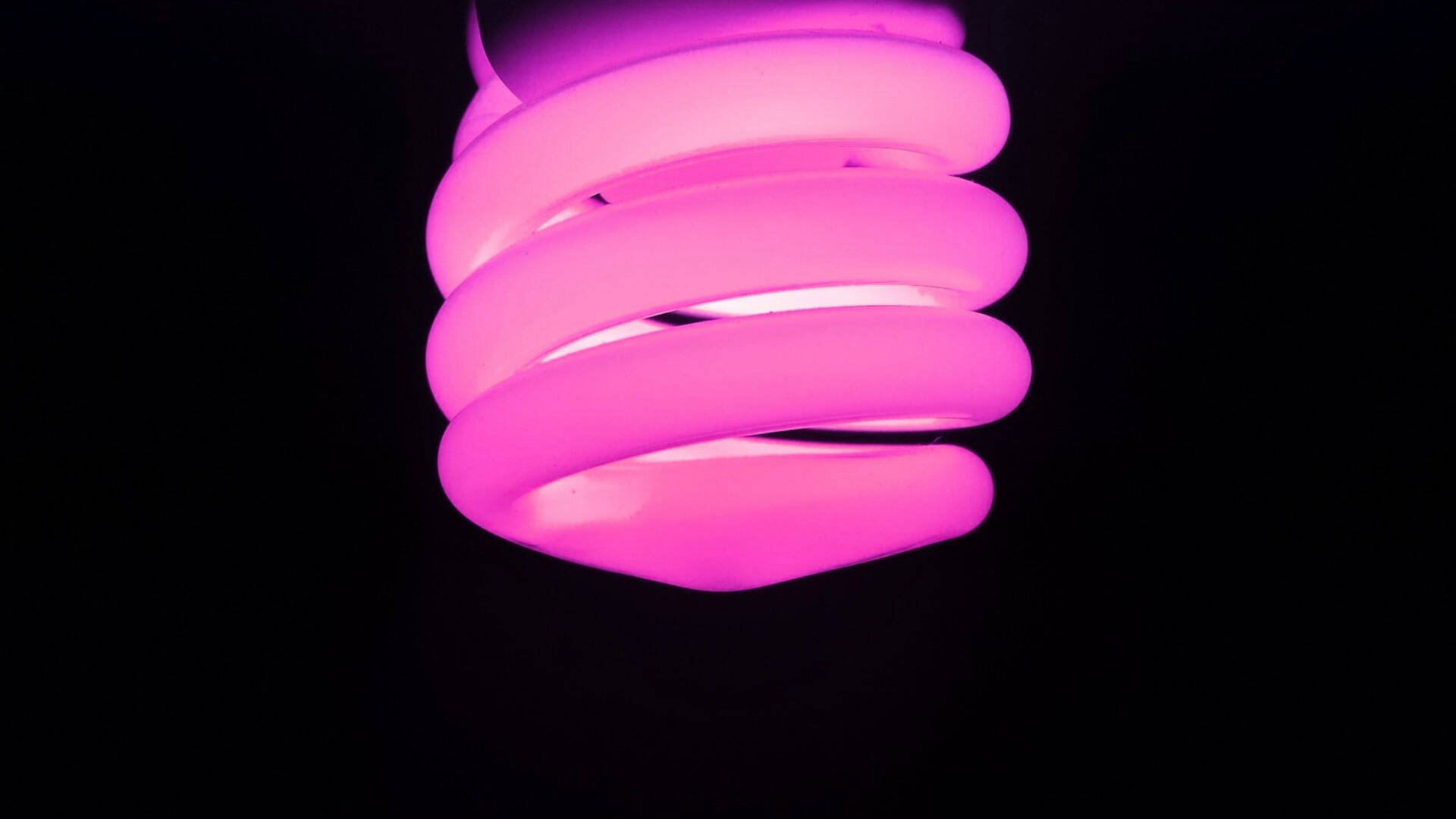 Neon Pink Aesthetic Light Bulb Wallpaper