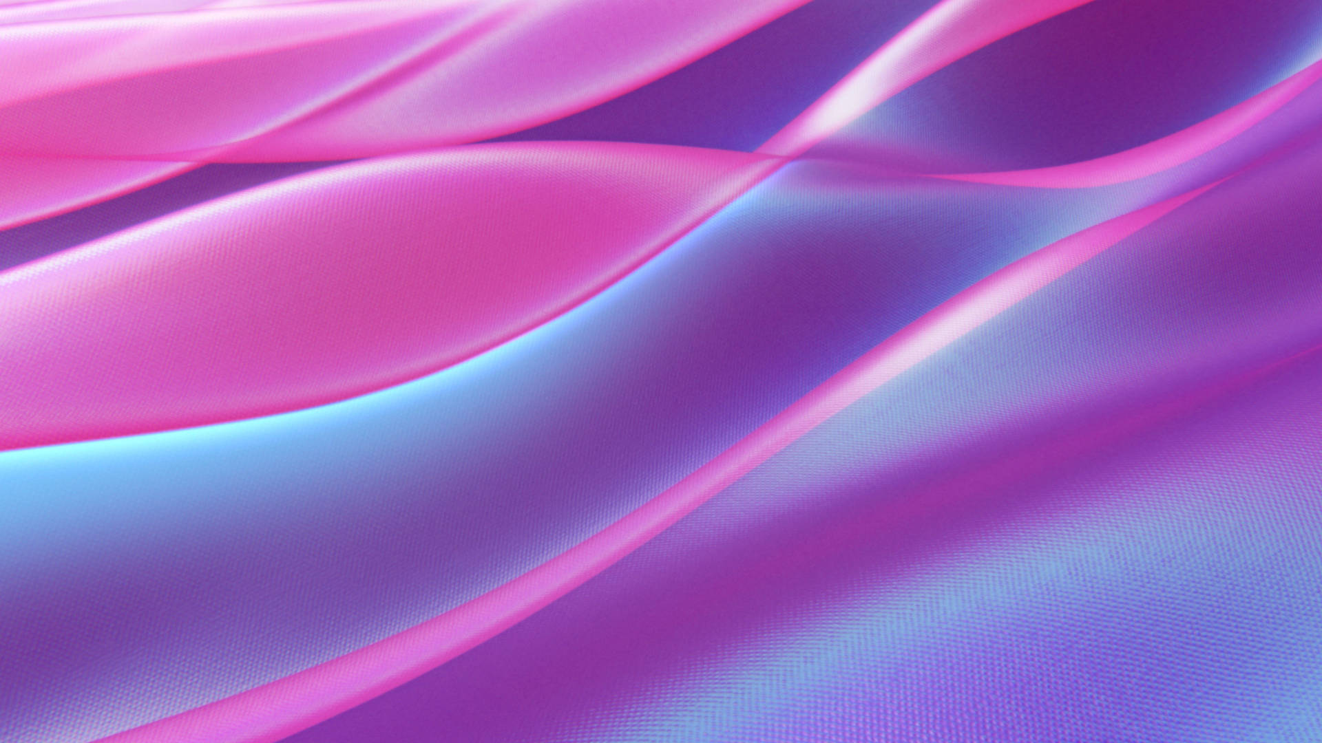 Neon Pink And Blue Waves Wallpaper
