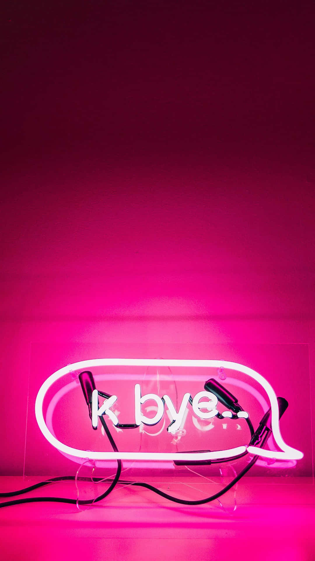 Illuminate your life with a neon pink background.