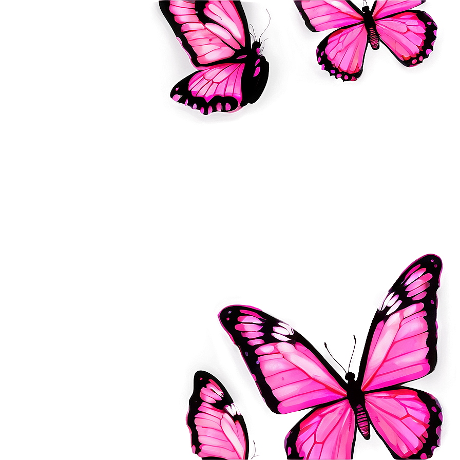 Neon Pink Butterfly Png 54 PNG