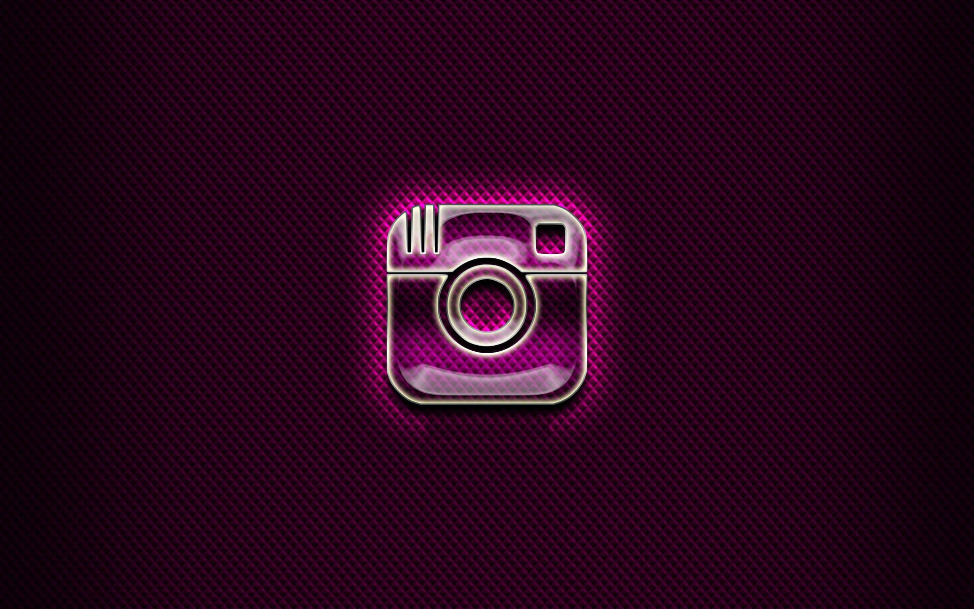 Neon Pink Instagram Logo Background