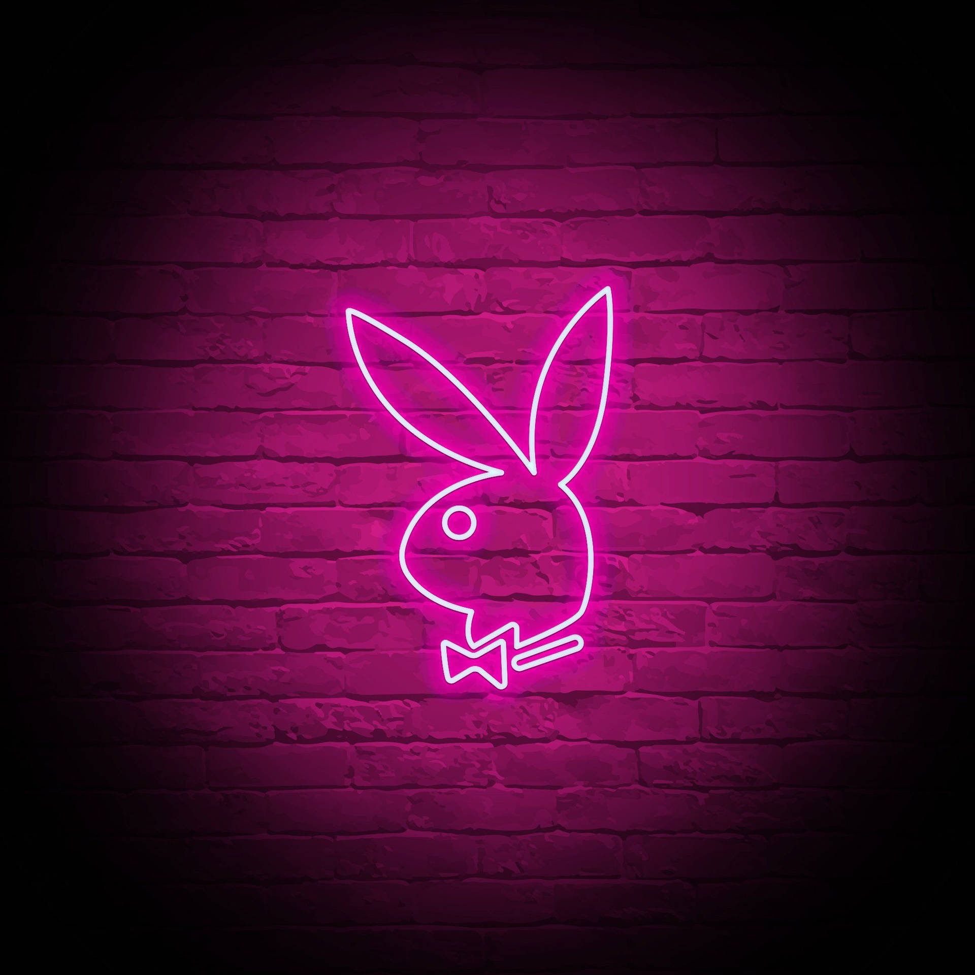 Neon Pink Playboy Logo