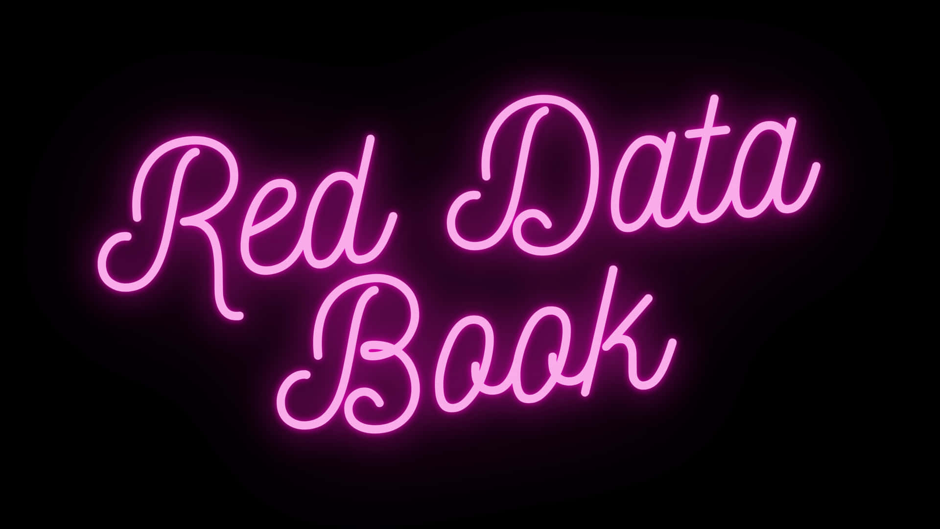Neon Pink Red Data Book Sign Wallpaper