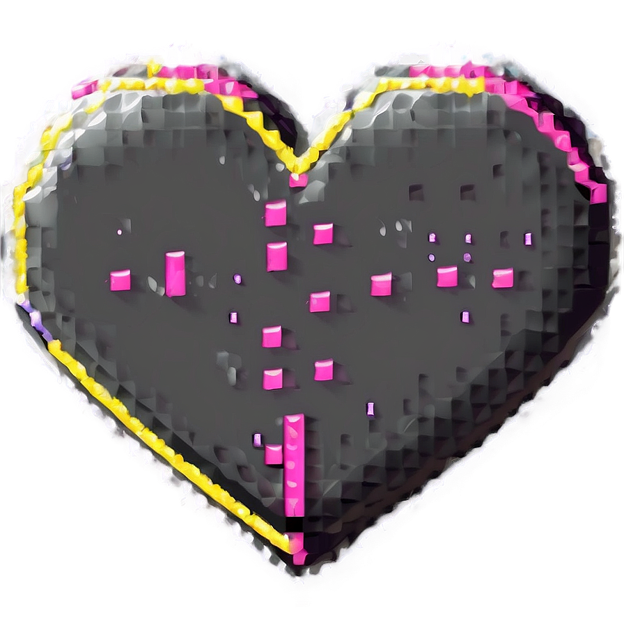 Download Neon Pixel Heart Png 71 | Wallpapers.com