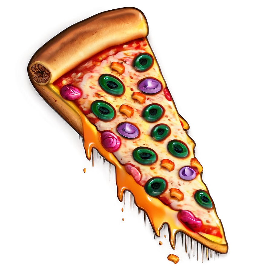 Neon Pizza Emoji Png 43 PNG