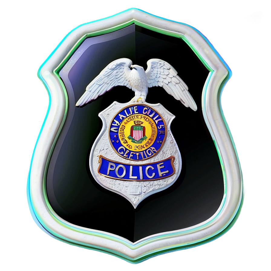 Neon Police Badge Png 91 PNG