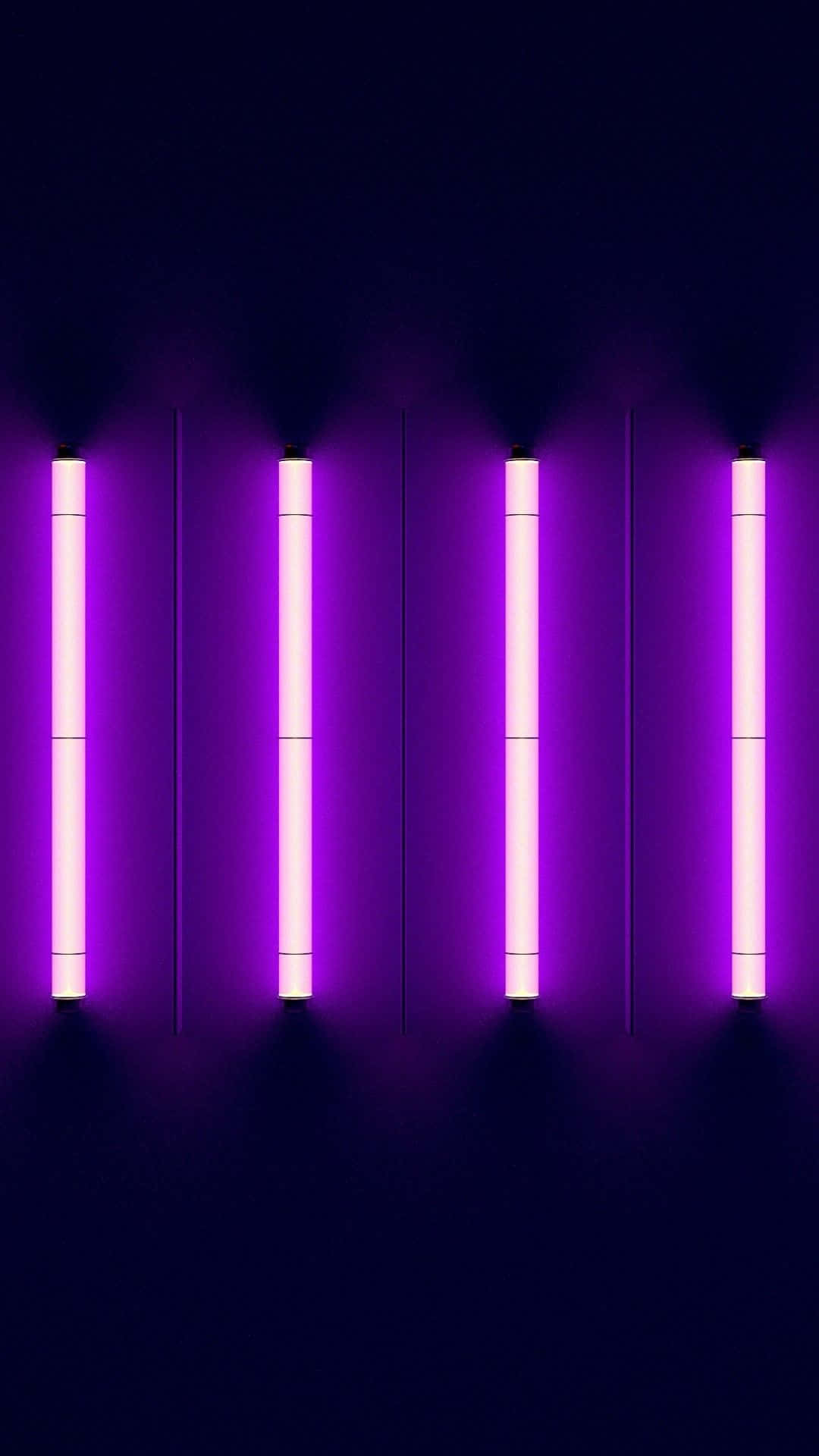 Striking Neon Purple Style