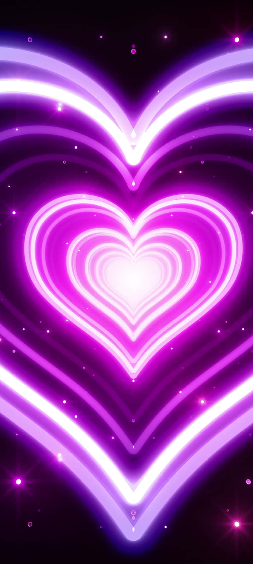 Neon Purple background offers a vibrant feel
