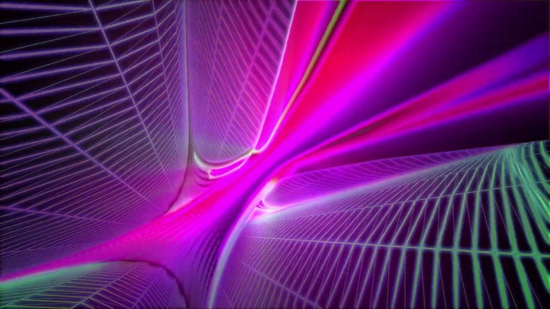 Illuminated Rainbow of Electric Purple Wallpaper