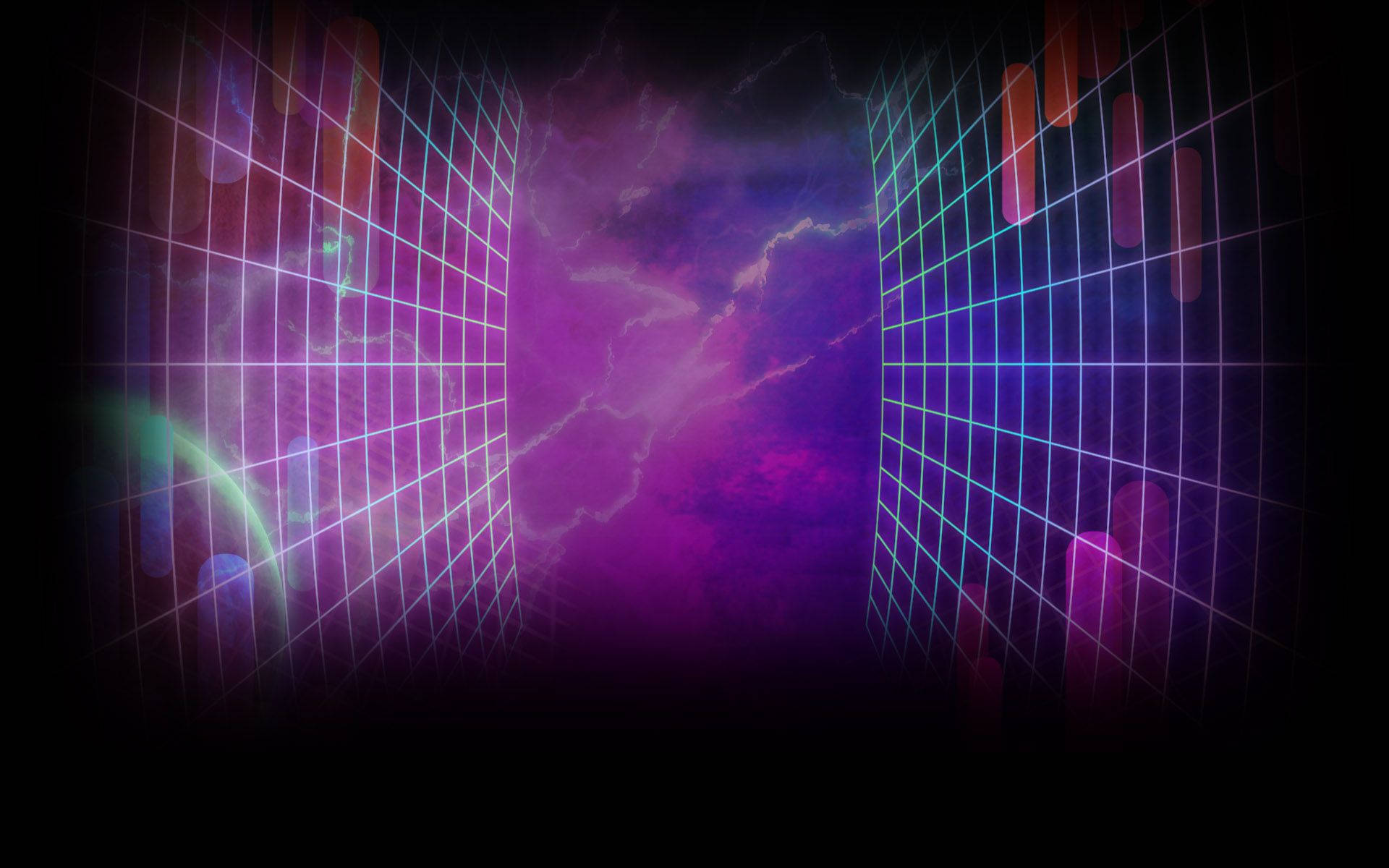 Neon Purple Aesthetic Distant Sky Wallpaper