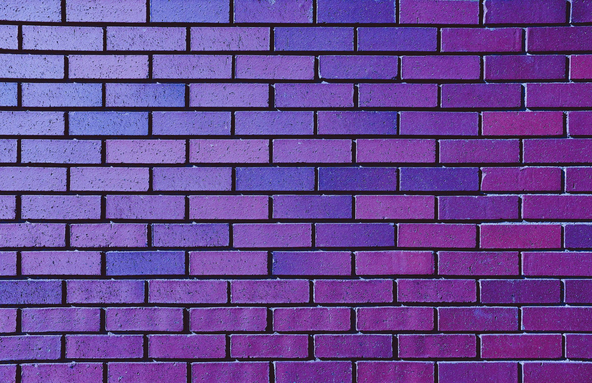 Neon Purple Brick Wall Wallpaper