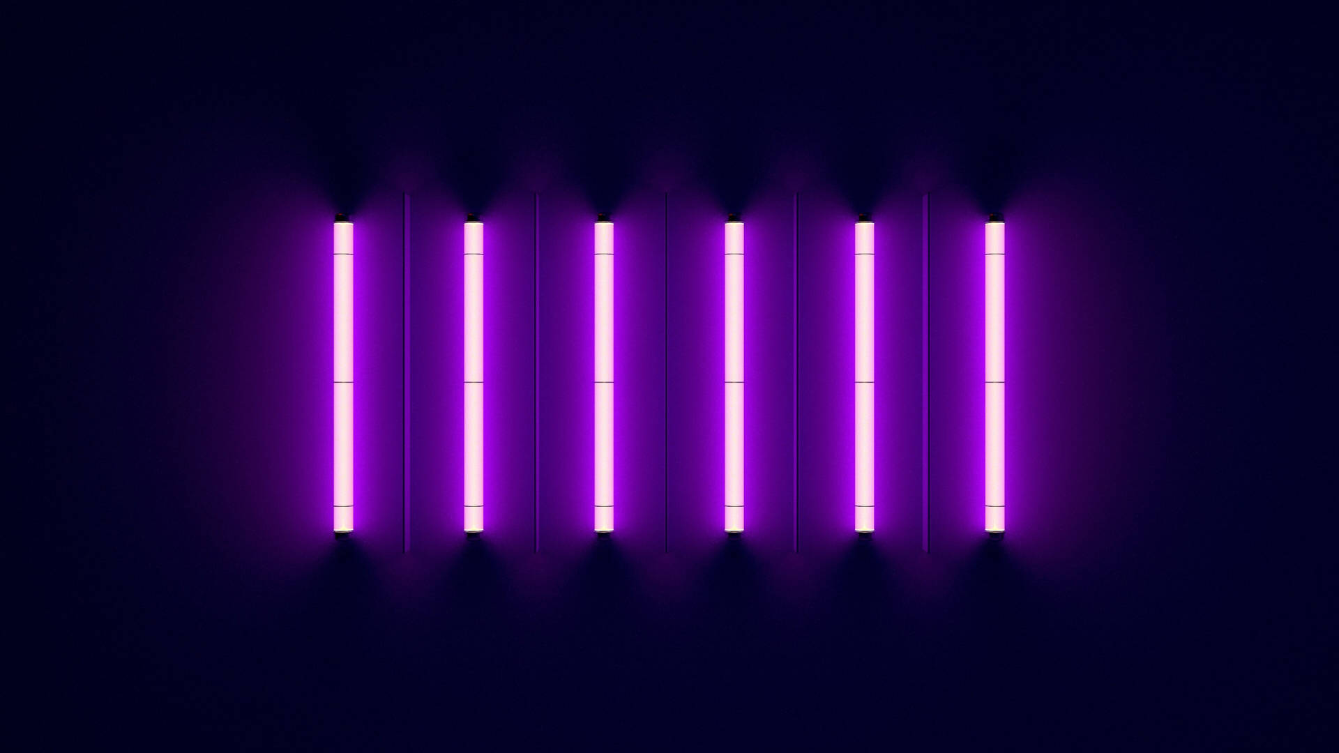 Neon Purple Fluorescent Lights Wallpaper