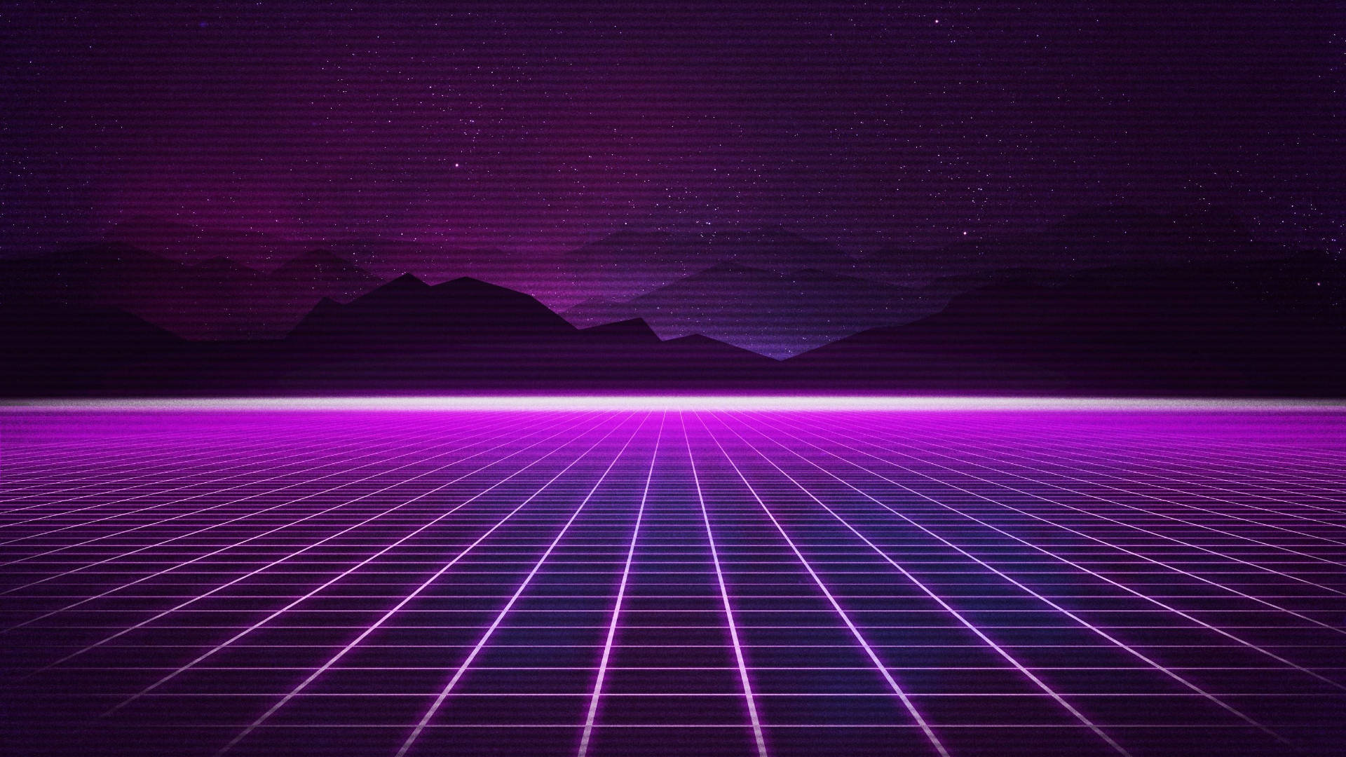Neon Purple Grid Wallpaper