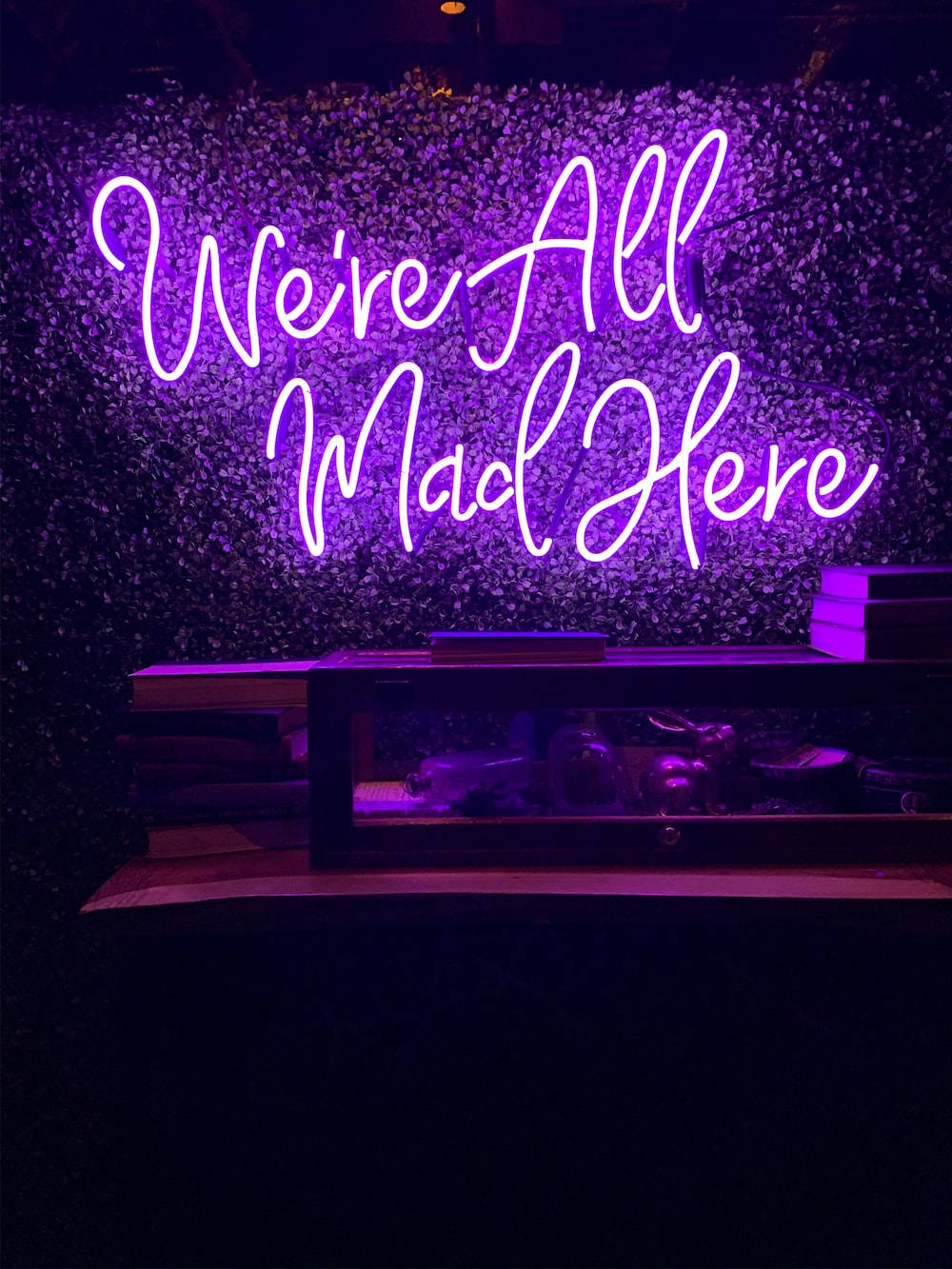 Neon Purple Iphone Alice In Wonderland Wallpaper