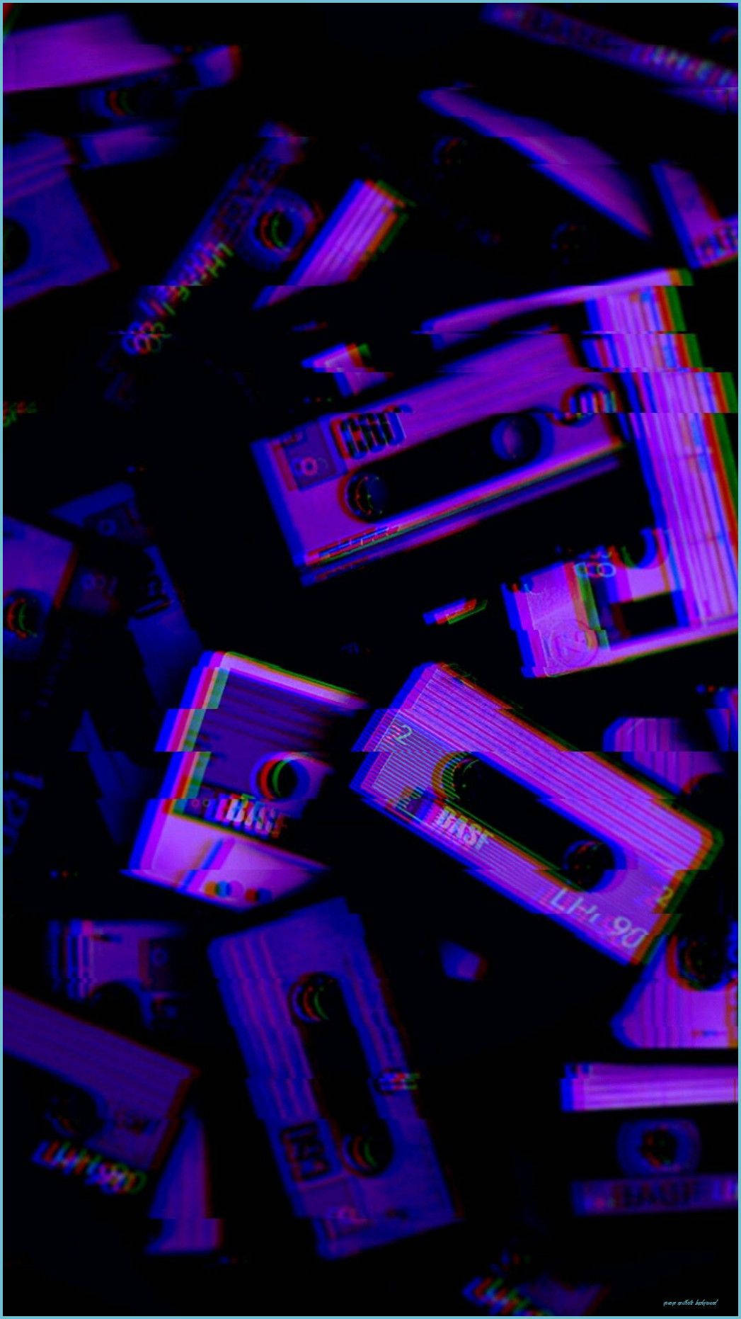 Neon Purple Tapes Alt Aesthetic