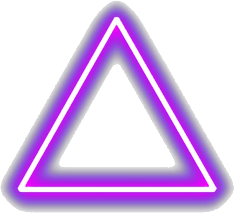 Download Neon Purple Triangle Outline | Wallpapers.com