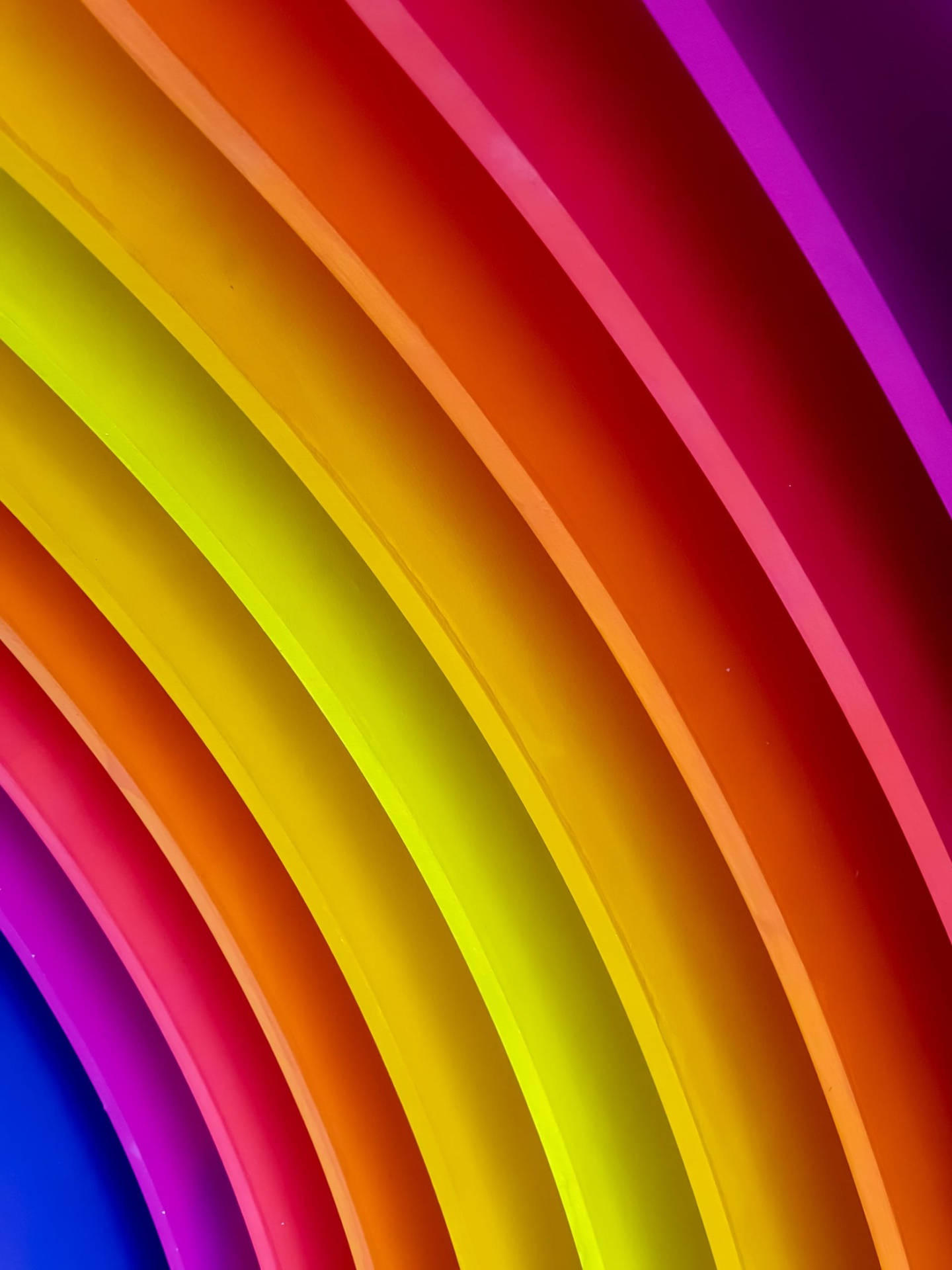 Captivating Neon Rainbow Aesthetics Wallpaper