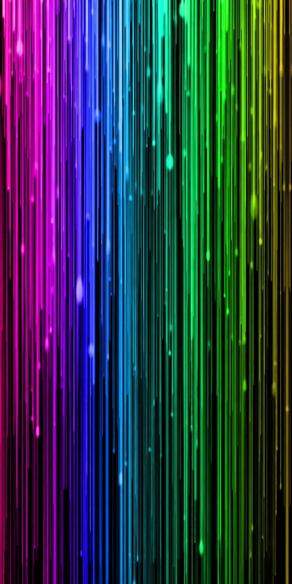 Neon Rainbow Vertical Lines Wallpaper