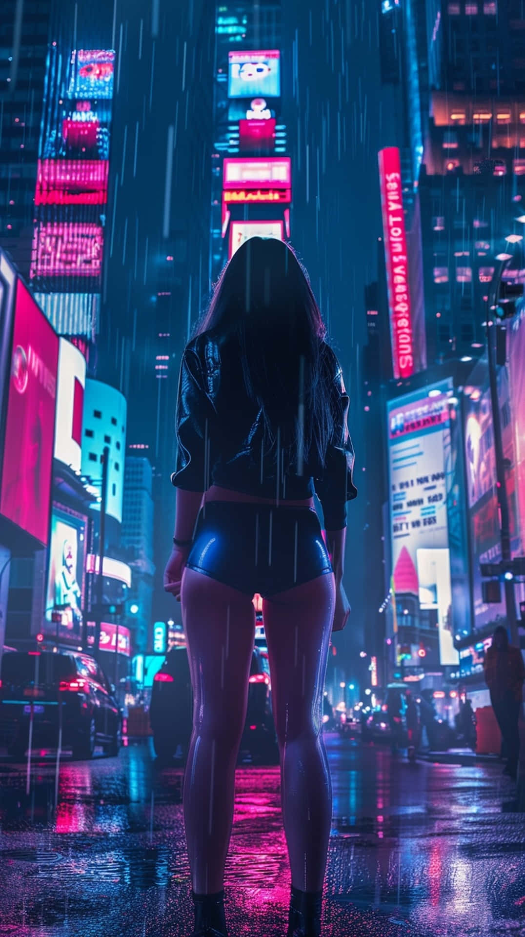 Neon Rainy Night.jpg Wallpaper