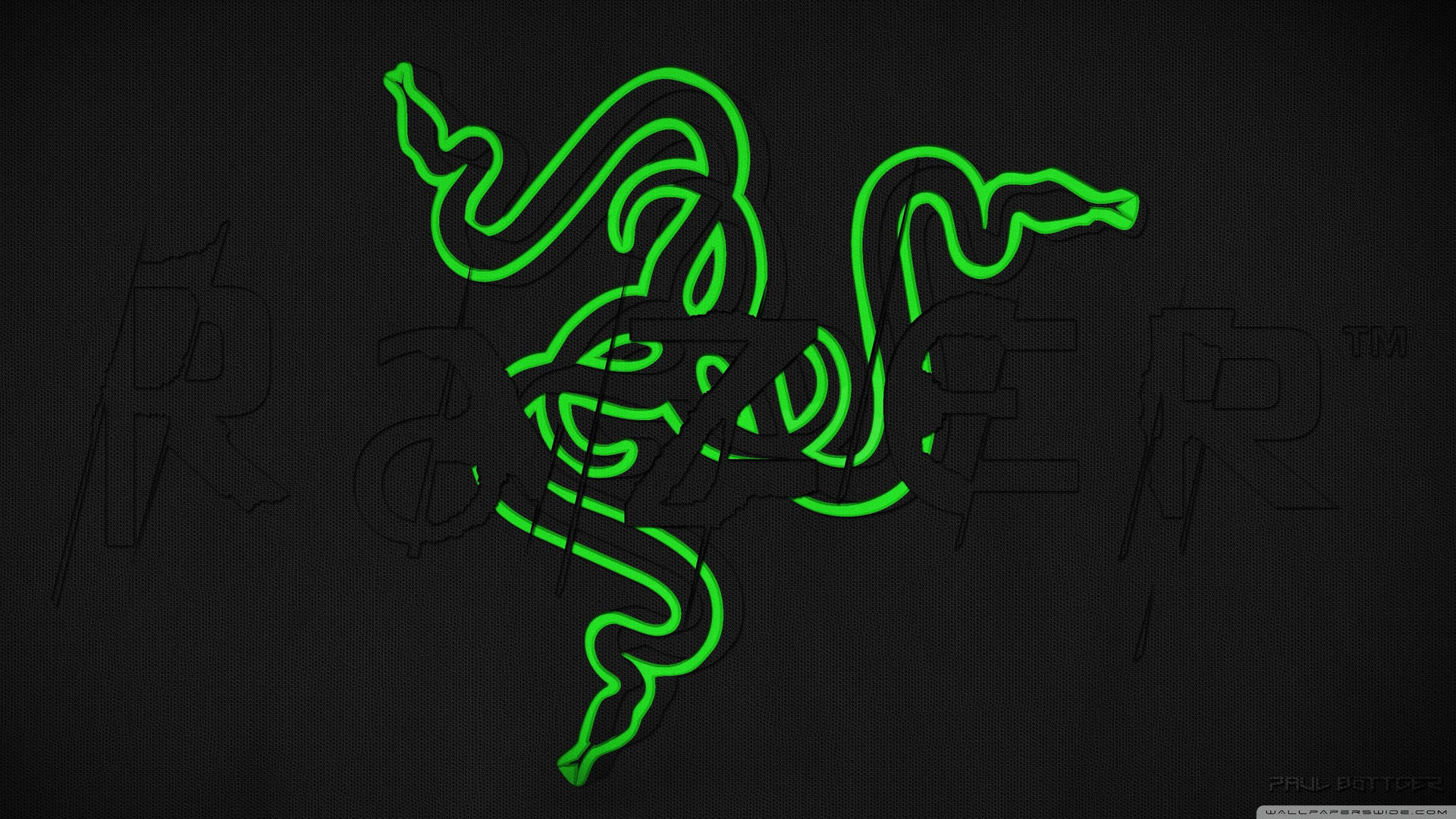 Neon Razer Logo Wallpaper