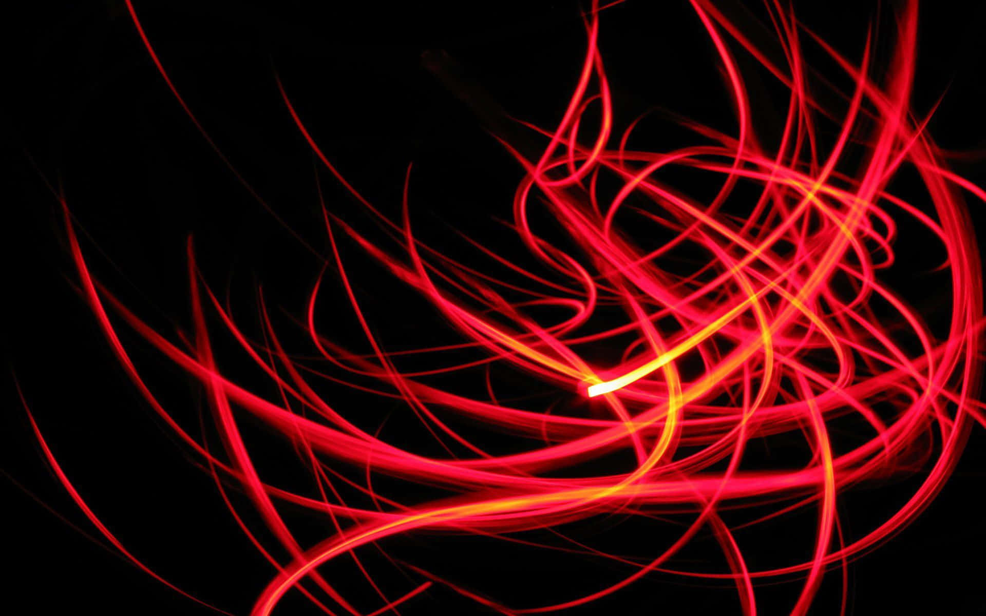 Bunte& Leuchtend Rote Neon-ästhetik Wallpaper