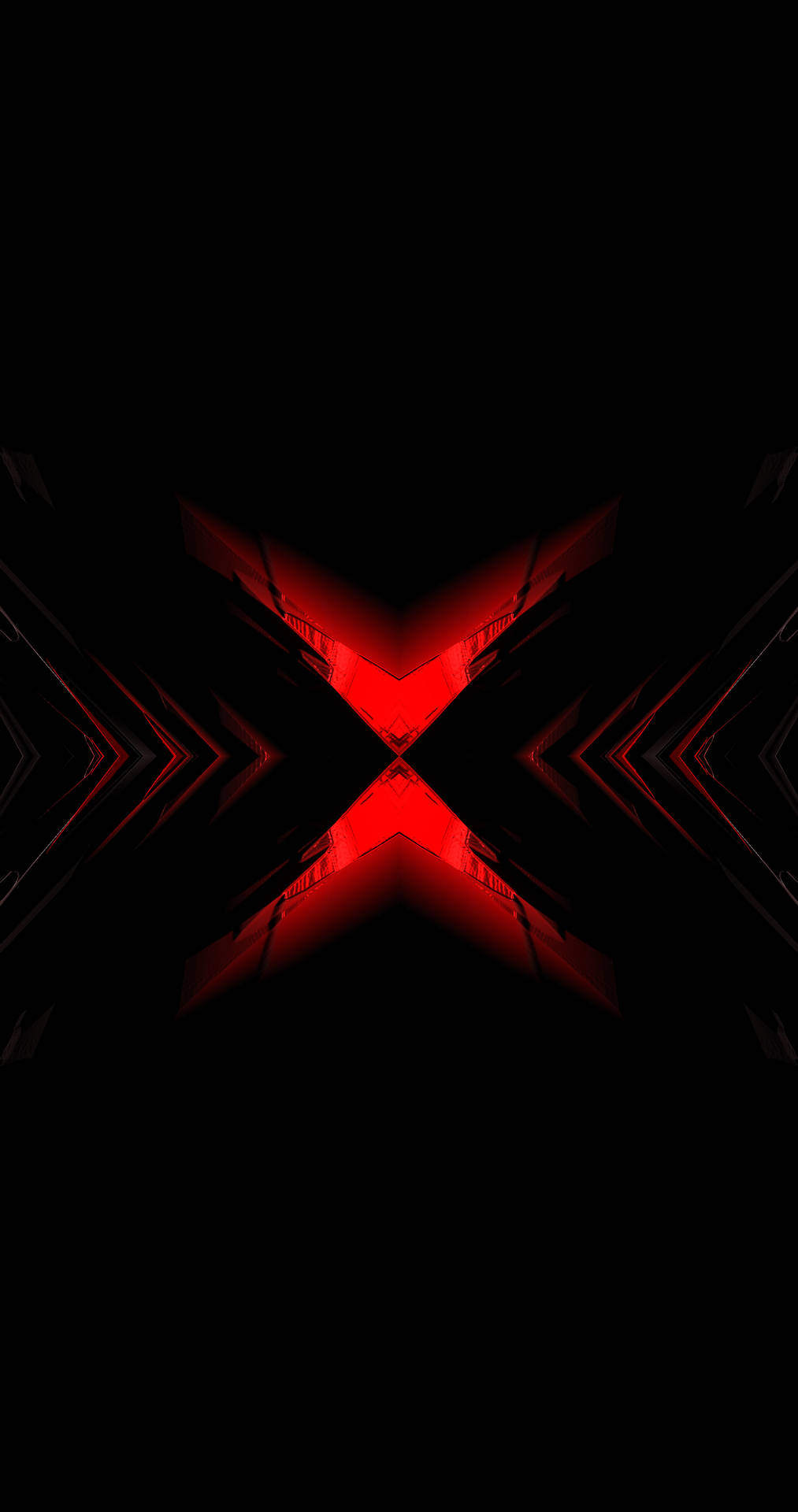 Get lost into the depths of this Red and Black Fractal Art Wallpaper