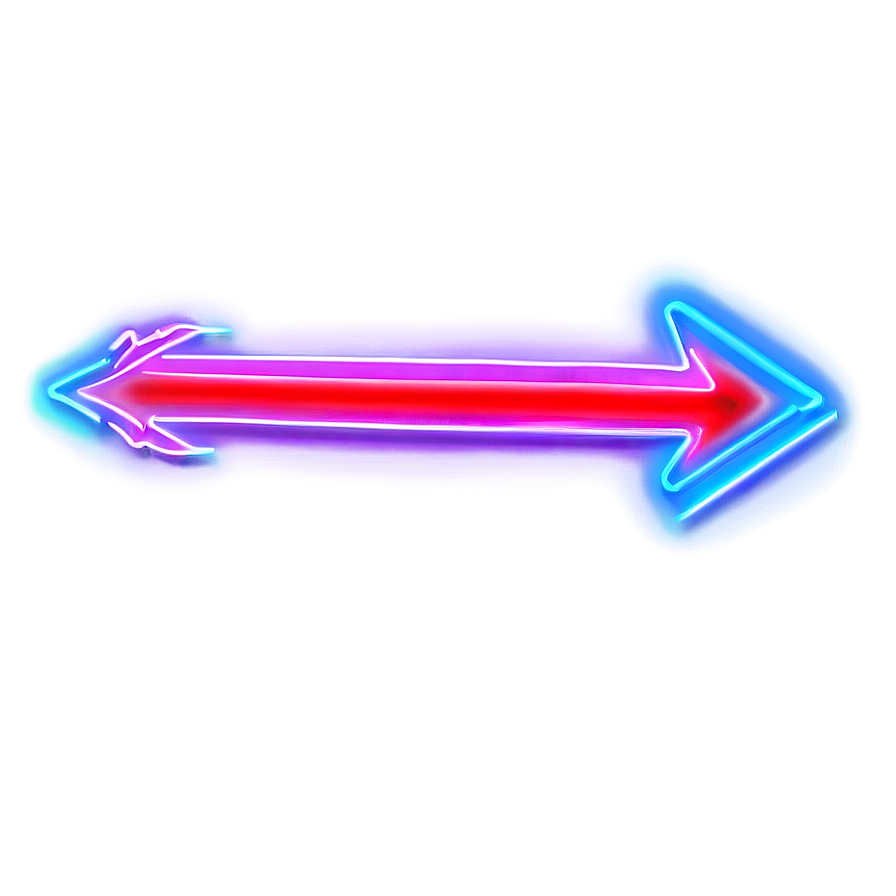 Neon Red Arrow Png 04302024 PNG