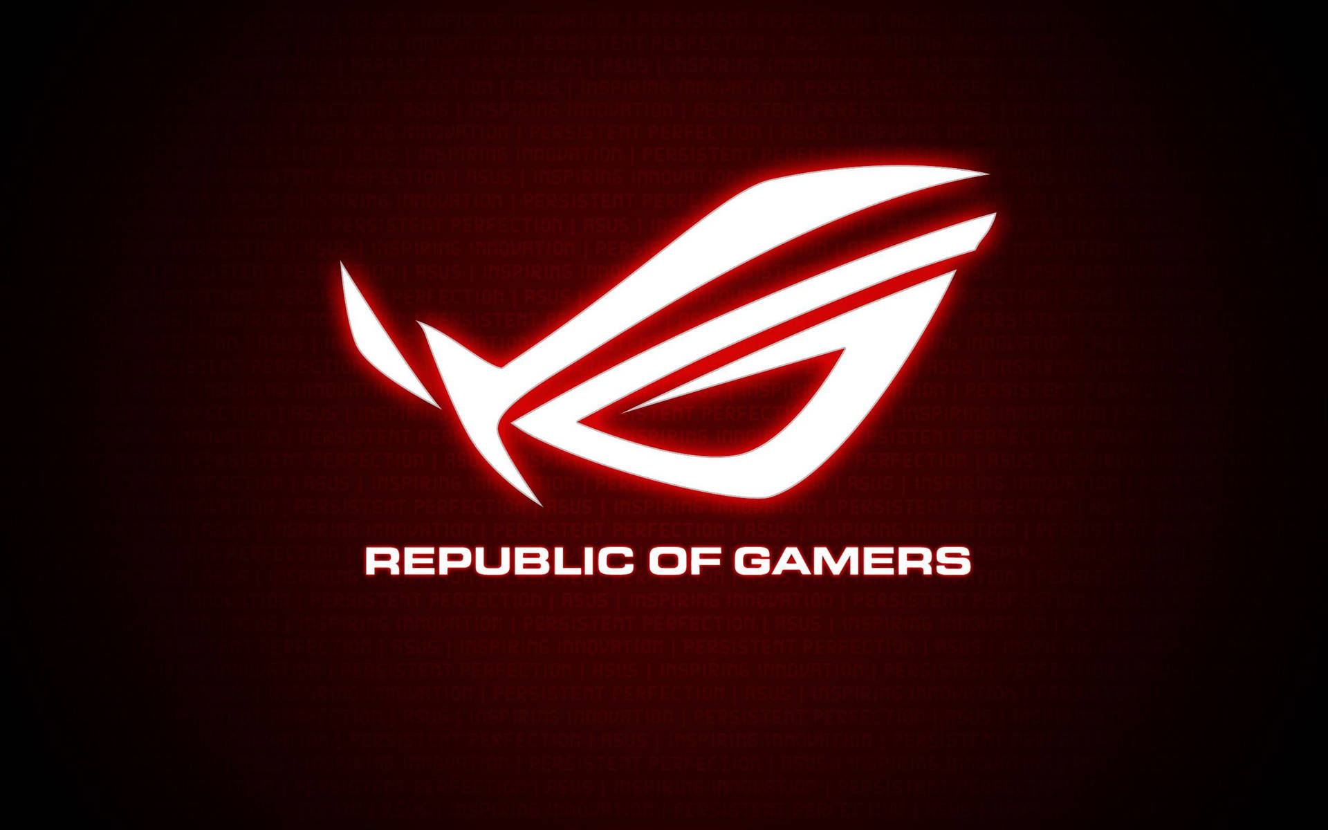 Neon Red Asus Rog Logo Background