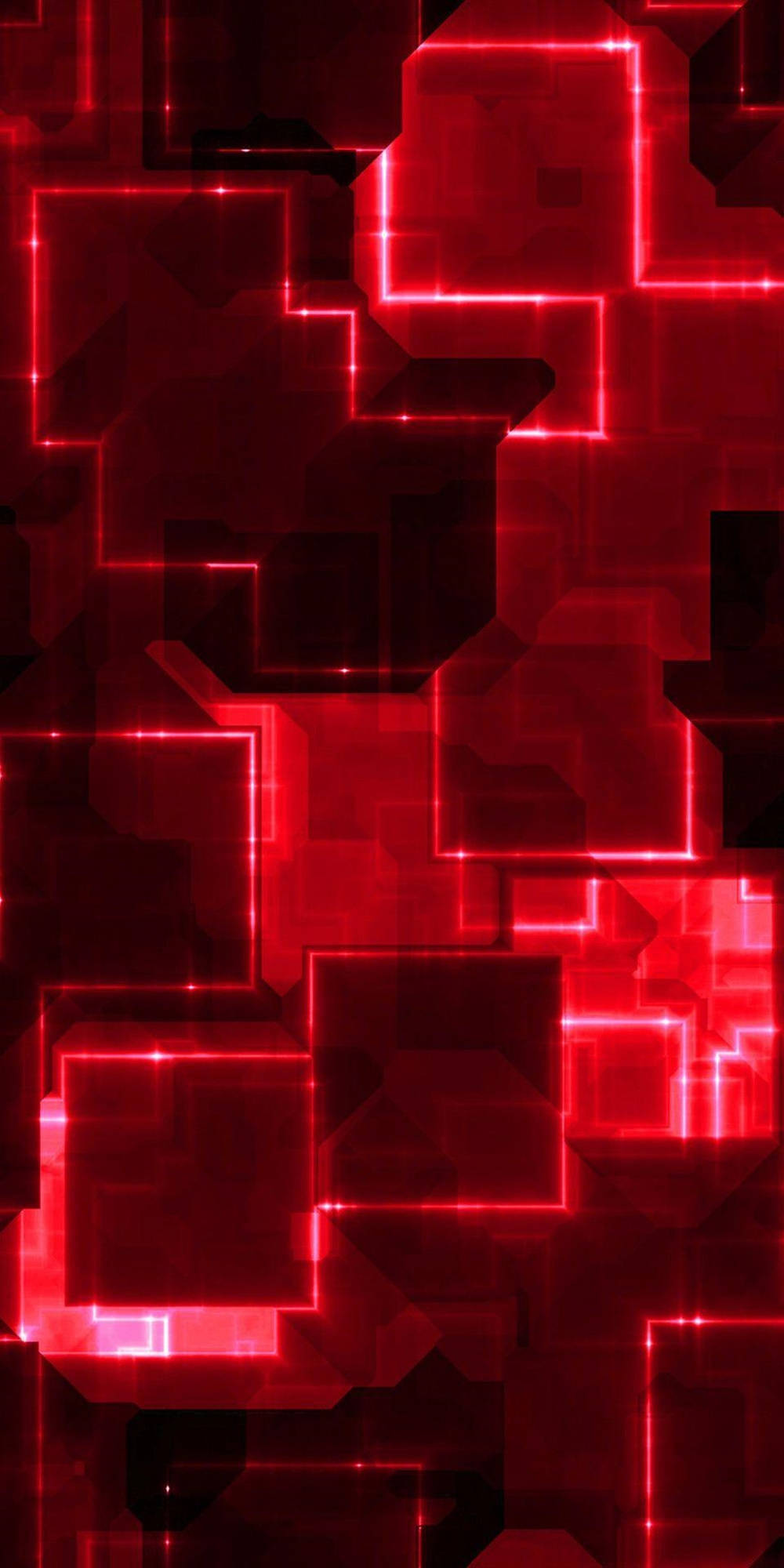 Neon Red Asus Rog Phone Wallpaper